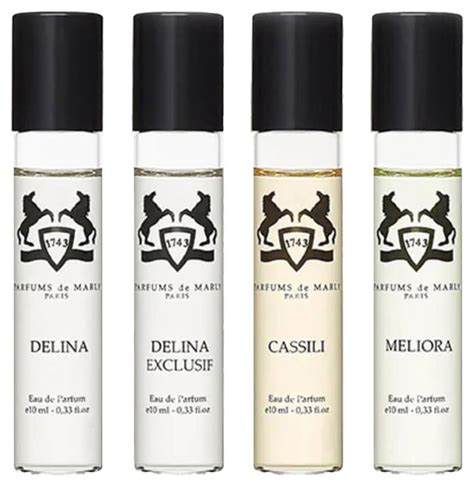 parfums de marly feminine discovery collection - castle edition|delina sample set.